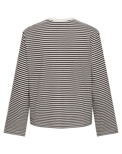 Only - ONLFreja Wide Sleeve Trøje - Coffee Bean/White